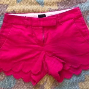 JCrew hot pink cutie pie shorts size 00
